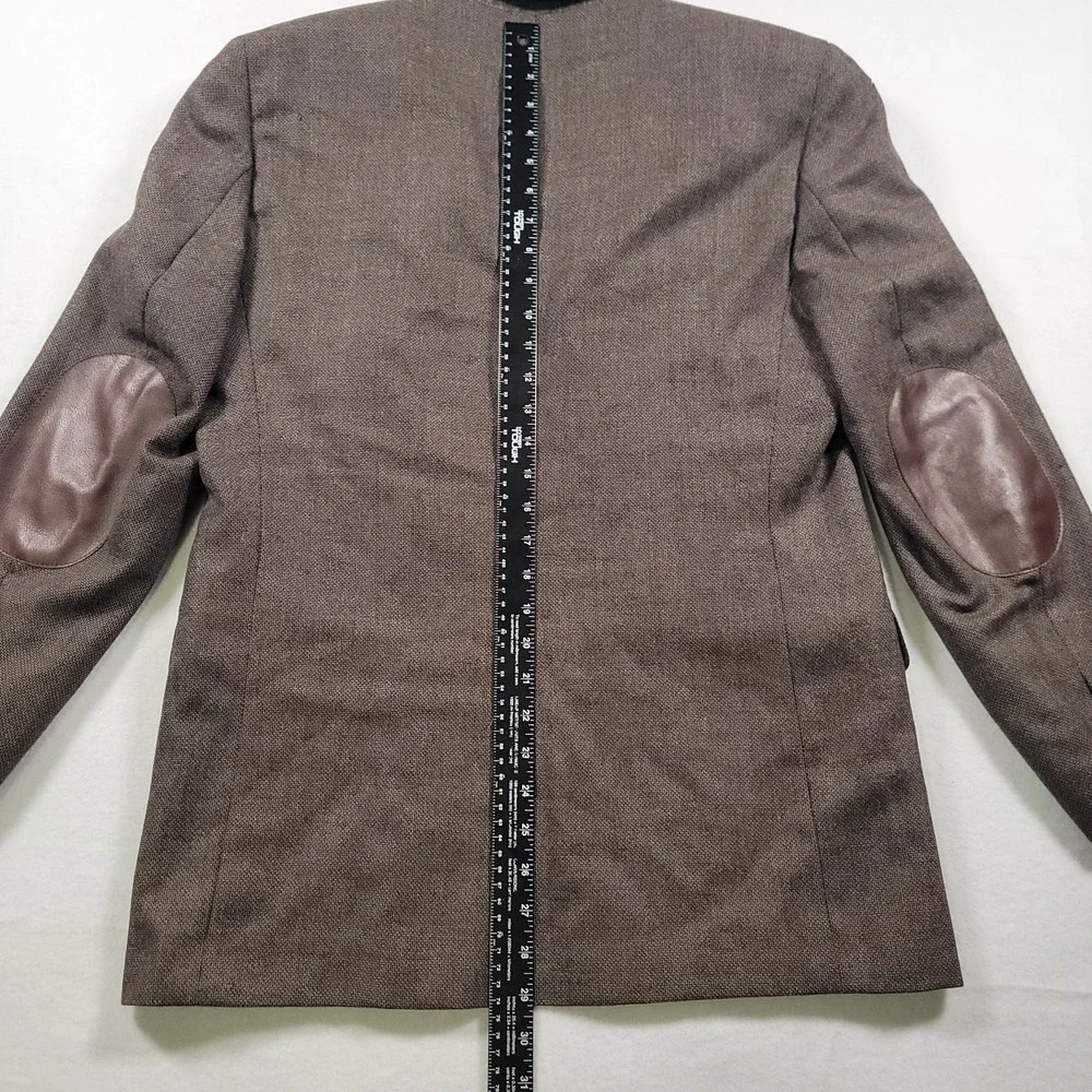 Cremieux Collection x Loro Piana Wool Sport Coat Mens 38R Brown Birdseye Blazer